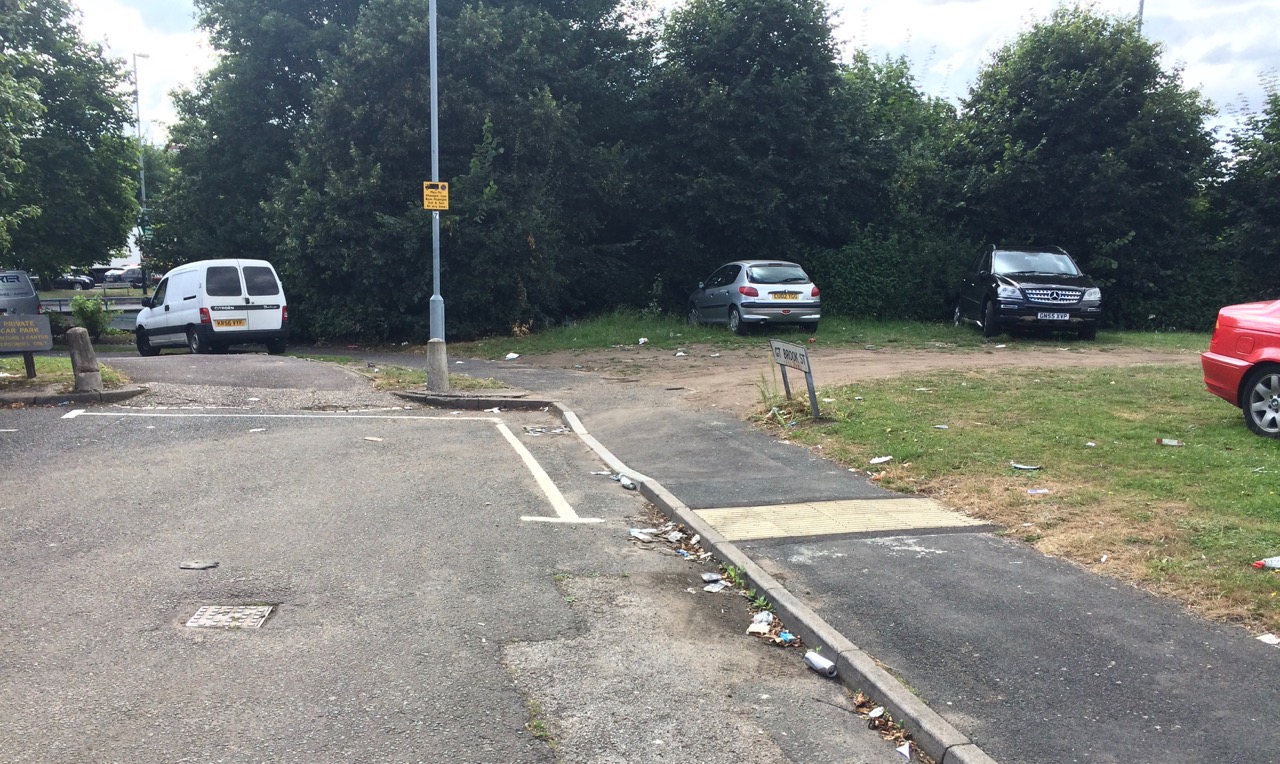 Start of the A47 cycle route.