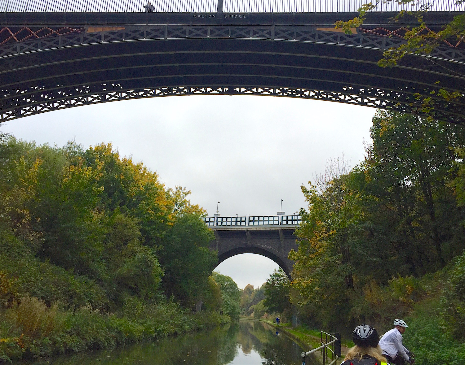 Galton bridge from below