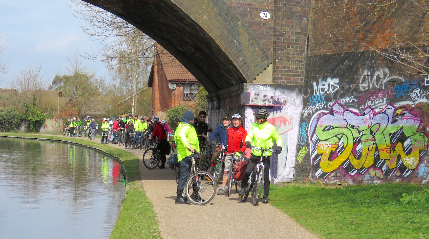 Rea Valley ride pause on the canal