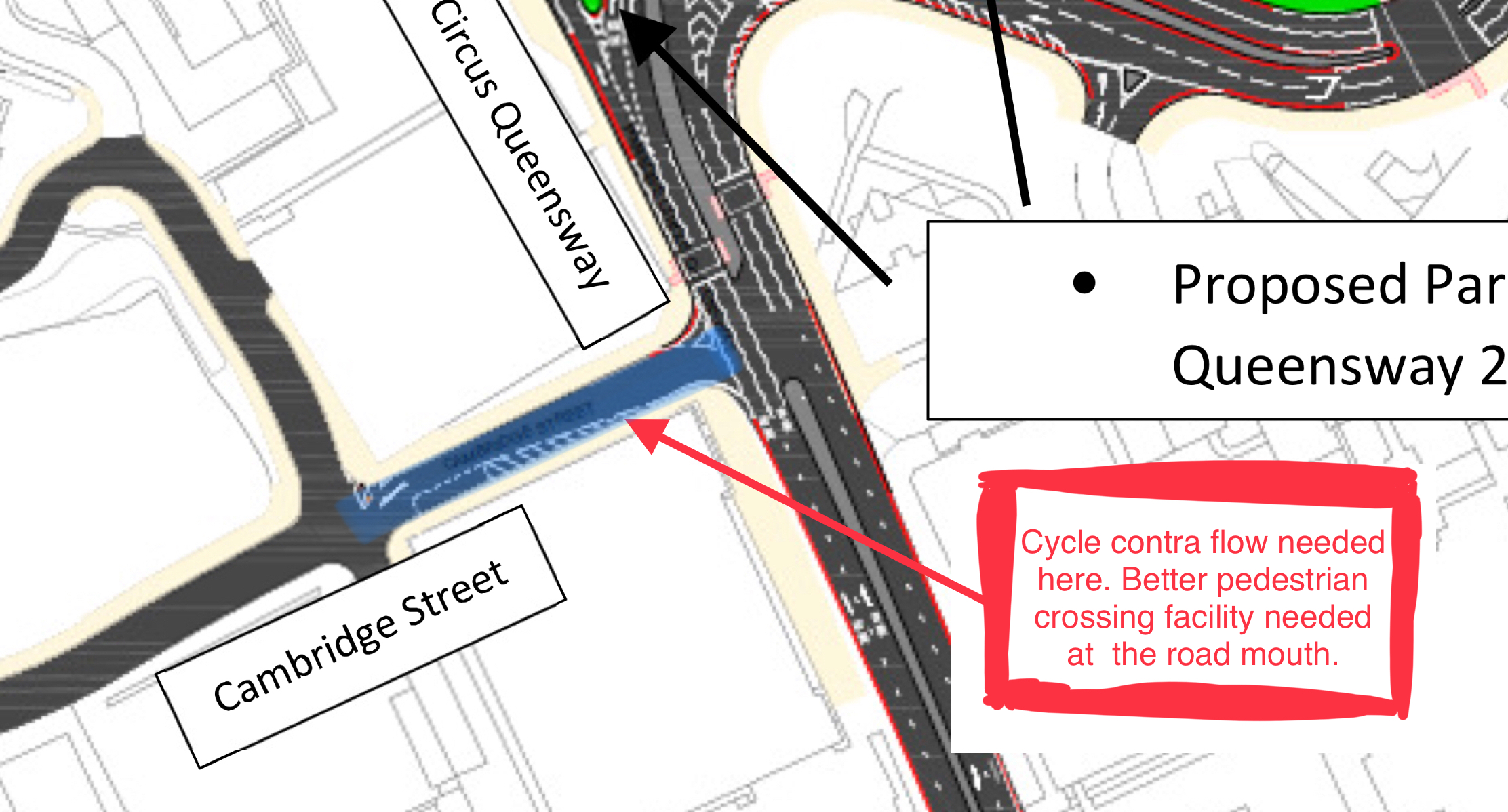 Proposed changes to Cambridge Street