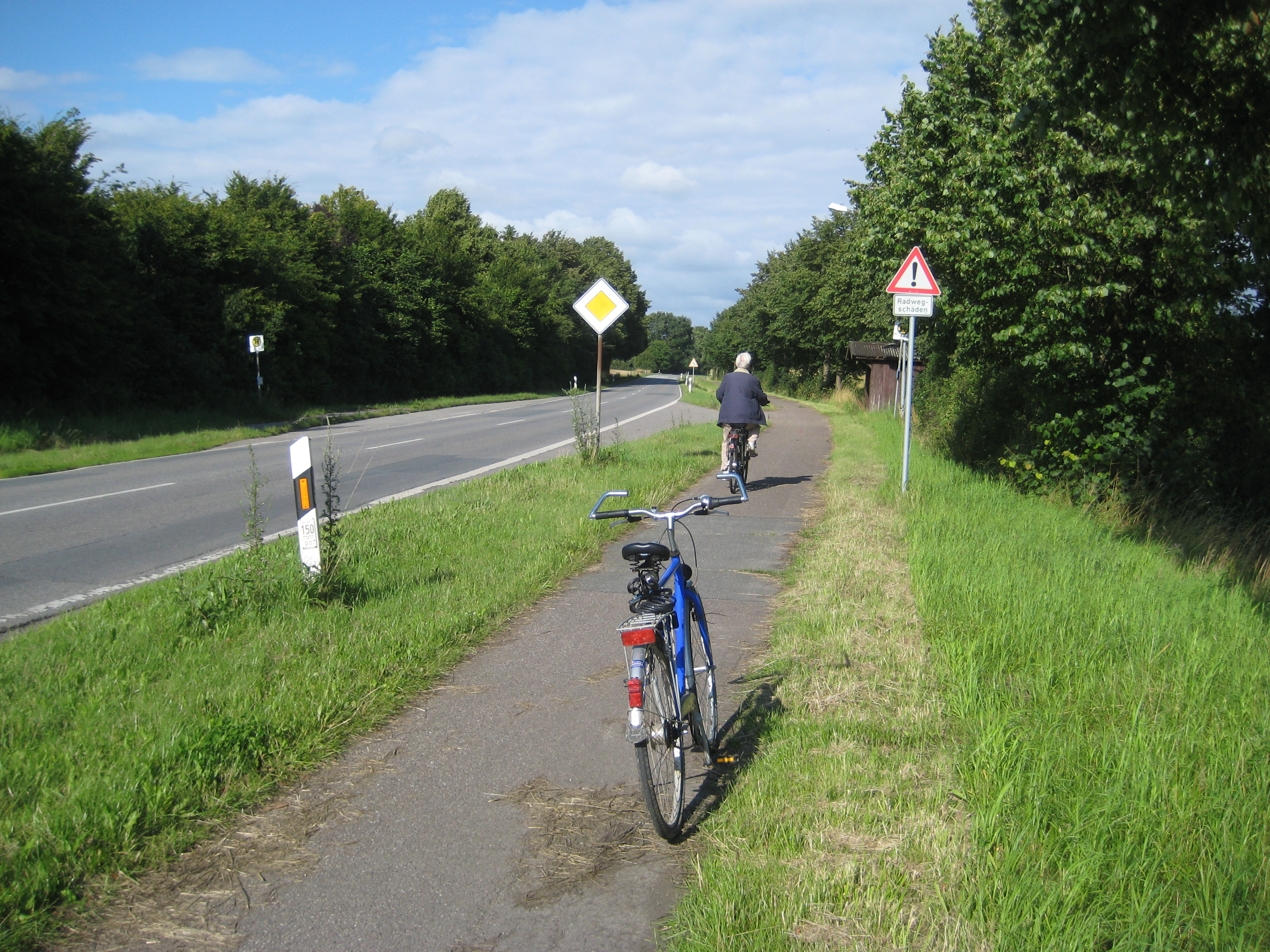 Damaged Cycleway in Germany