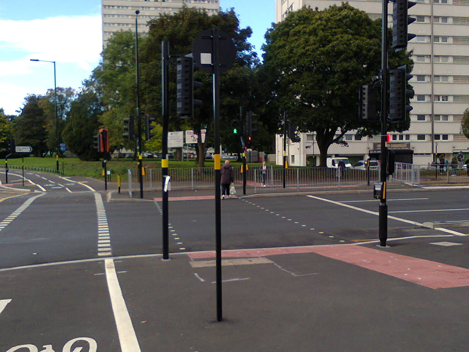 Pedestrian crossing at Pershore Road Priory Road junction