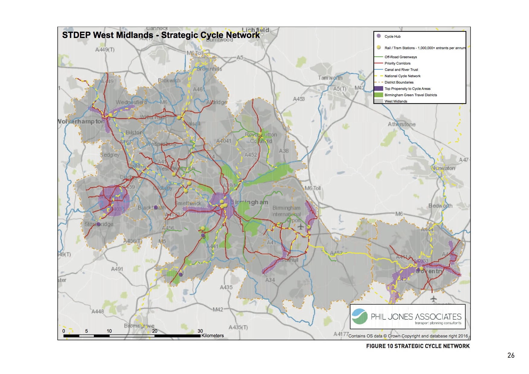WMCA's strategic cycle network