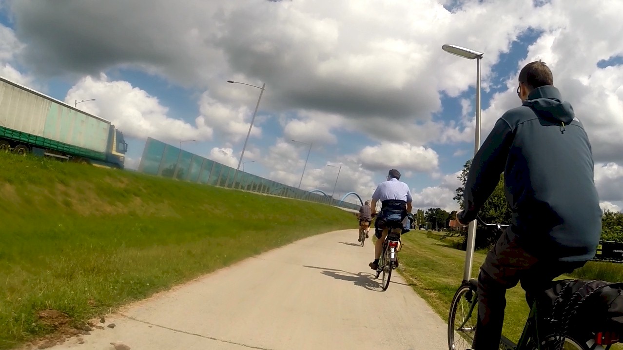 Trucks separated from bikes