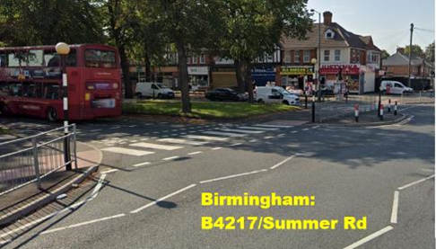 Junction of B4217 and Summer Road