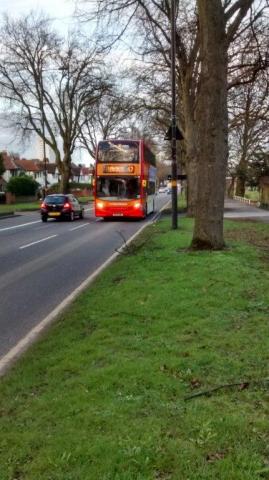 Bus driving along Pershore Road