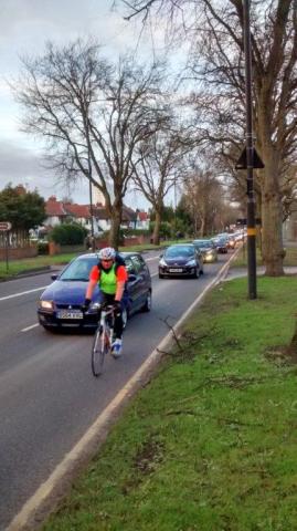 Close overtaking on Pershore Road