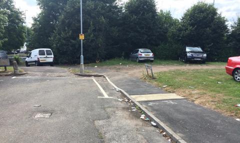 Start of the A47 cycle route.