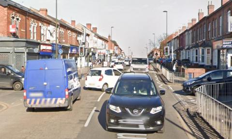 A Junction Clogged with Motor Traffic in Bordesley Green