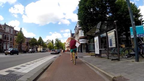 Old style Dutch bus stop