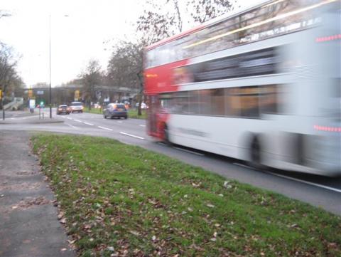 Bus using Bristol Road Cycle lane