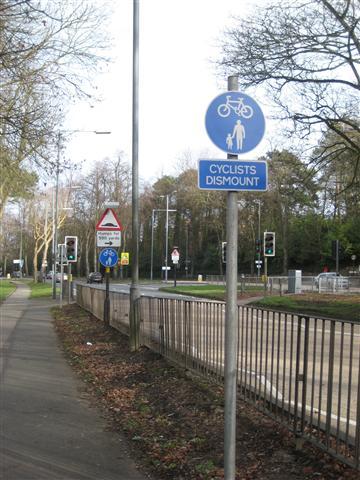 Ride your bike dismounted