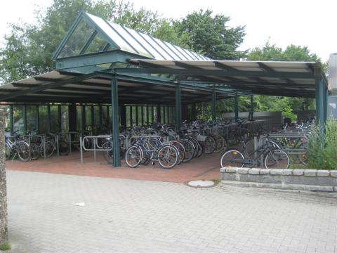 Cycle parking at Preetz station