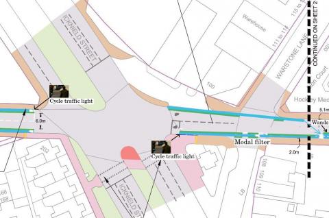 Push Bikes' Proposal for the Icknield Street / Warstone Lane / Carver Street Junction