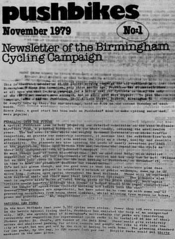 The First Push Bikes Newsletter