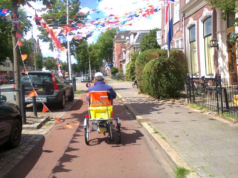 Electrically assisted trike for disabled people