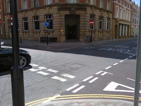 Grey Friars junction with Friar Lane