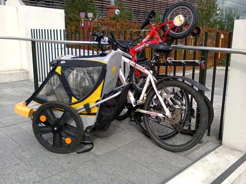 Cycle parking at Bikefest was an issue