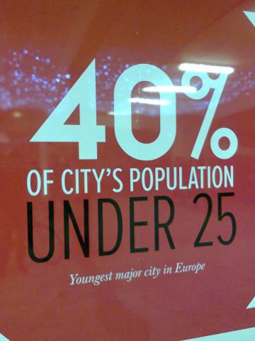 Forty percent of the population of Birmingham is under 25