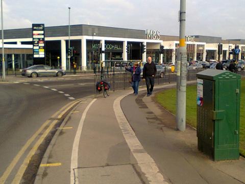 People travelling foot or by bike don't get much consideration in the Selly Oak Green Travel District