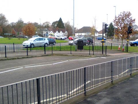 Traffic jam outside the new Sainsbury's at Selly Oak