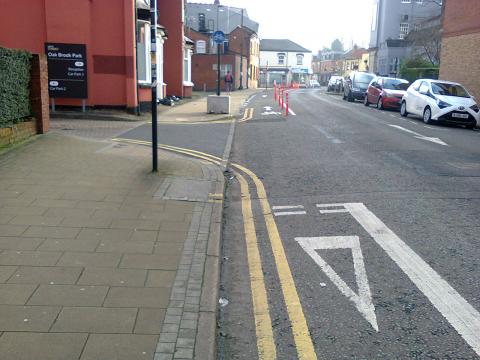 Give way to gated car park