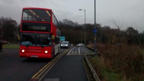 Badly designed cycle crossing on Hospital Way