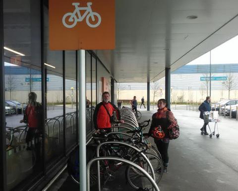 Sainsburys bike stands sorted
