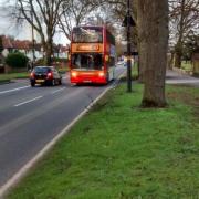 Bus driving along Pershore Road
