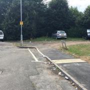 Start of the A47 cycle route.