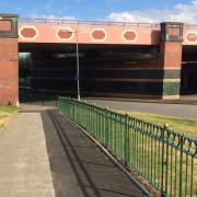 Widening of footpath next to B4132 junction with A47