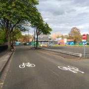 Cycle symbols on Vincent Drive