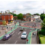 Chorlton segregated cycle tracks