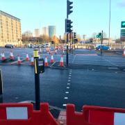 New crossings at Middleway junction with Bristol Road
