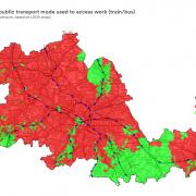 Main public transport mode used to access work