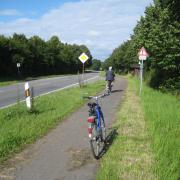 Damaged Cycleway in Germany