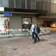 Cycle route sign on Cherry Street