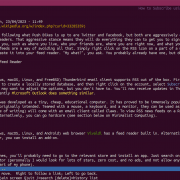 Push Bikes Website Viewed with Lynx