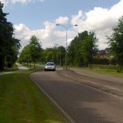 Chicane on a major road