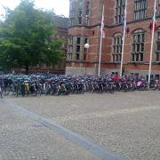 Uncovered cycle parking
