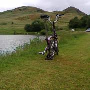 Taking a break on Arthur's Seat