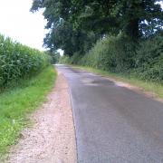 A rural road in North Germany