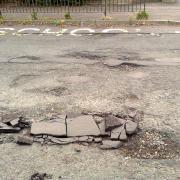 Wrecked Edinburgh Carriageway