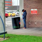 Official cycle parking at the QE women's hospital