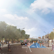 An artist's visualisation of Moor Street Queensway after the proposed redevelopment.