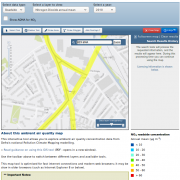 Selly Oak Triangle roadside NO2 levels 2010