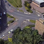 Trinity Junction in Edinburgh (after remodelling with cycling infrastructure)