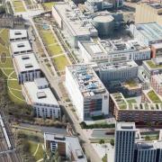 Computer generated visualisation of the new city centre BCU campus.