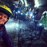 A shot of one of the CycleBirmingham social rides