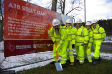 Work starts on the A38 cycle route